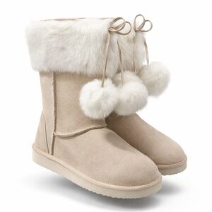 New in Box $80 Array Faux Fur Trim Winter Boots Faux Shearling sz 9